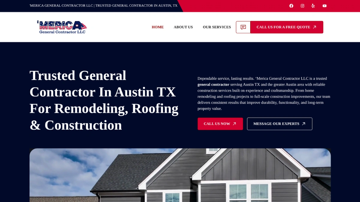 Merica General Contractor | Home Remodeling Contractor, Roofing Contractor, Remodeling Company in Austin, Leander, Cedar Park: Deck Builder, Siding Contractor.